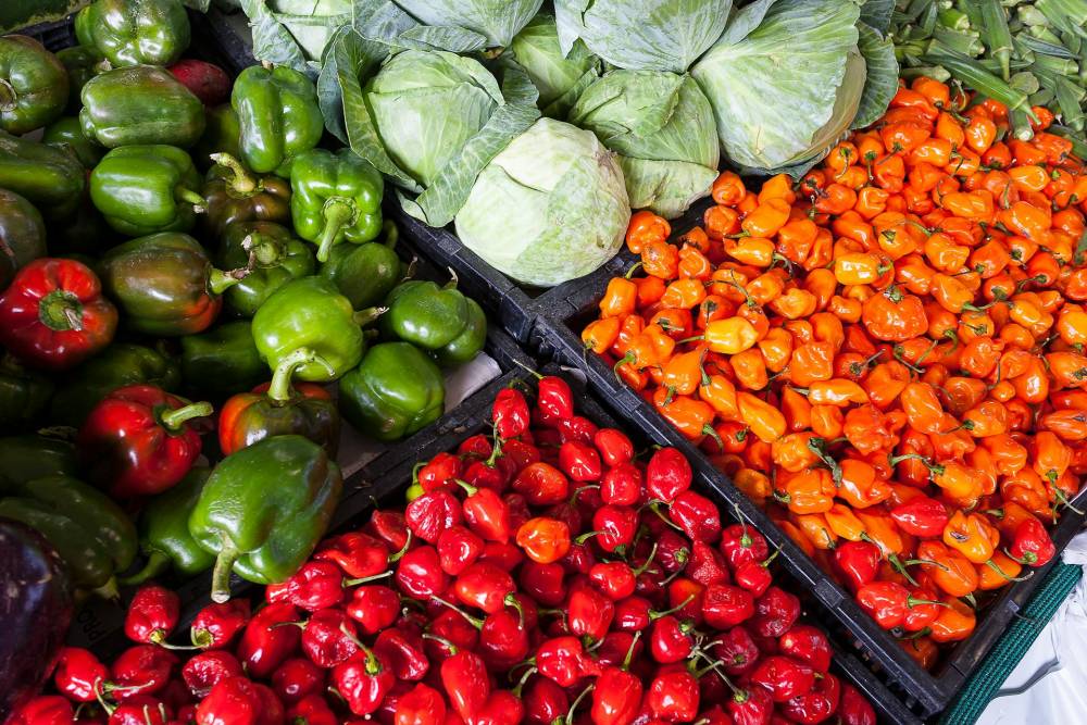 Un étal dans un supermarché